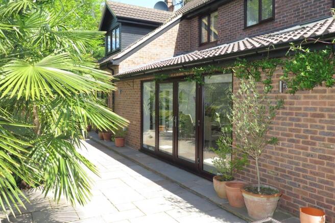 Wide patio and bi-folds