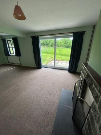 Lounge with patio doors