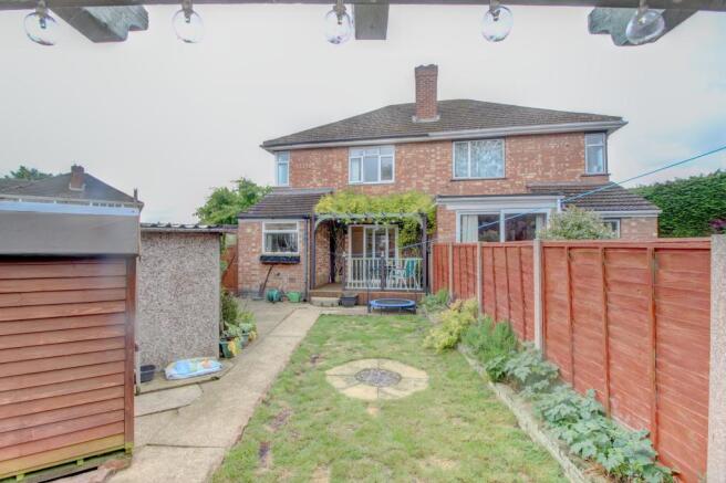 Rear view of property