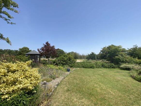 Side lawn and view