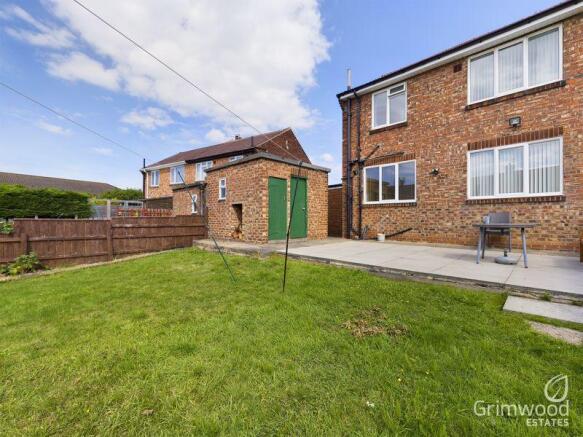 Rear of property