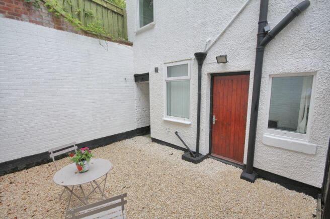 Rear courtyard