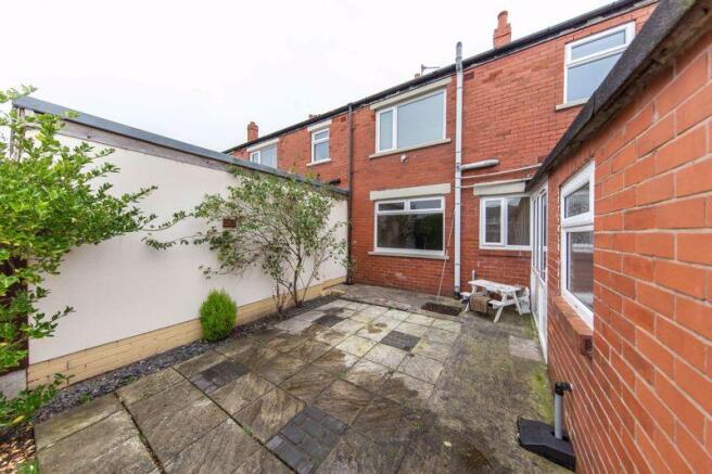 Rear garden patio