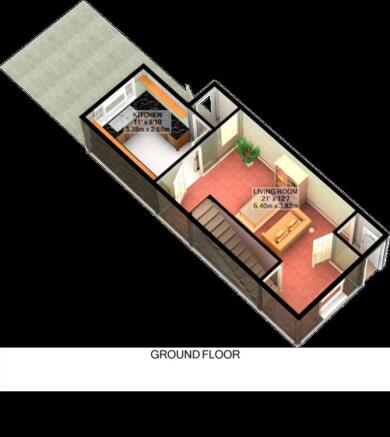 3D Floorplan - Ground Floor