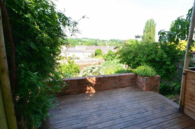Decked garden area