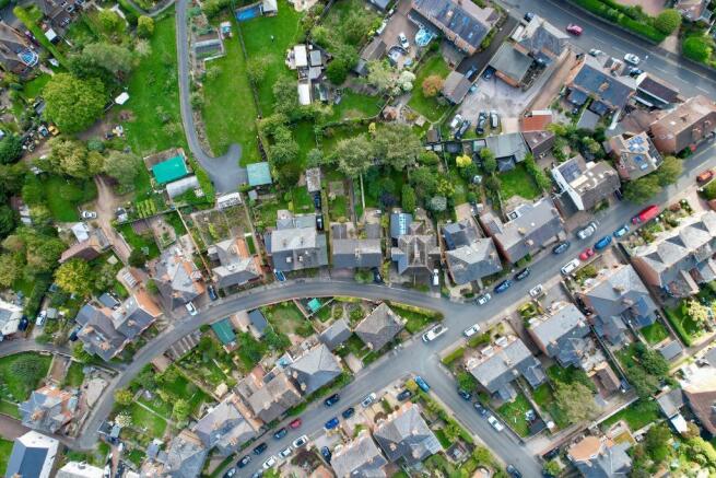 Aerial view of Lower Wilton Road