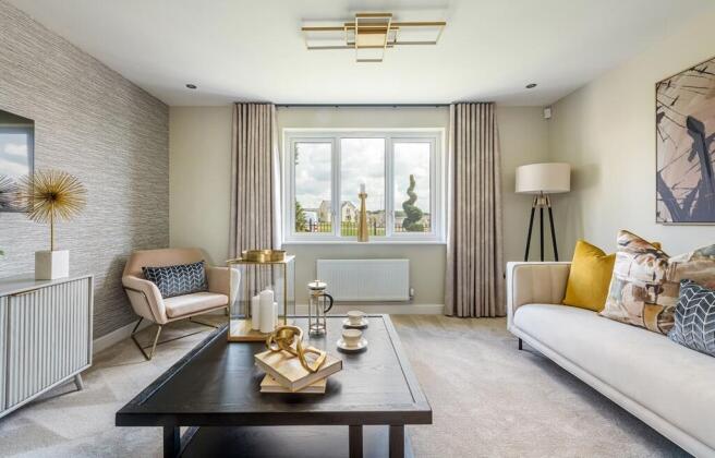 Bright and airy living room