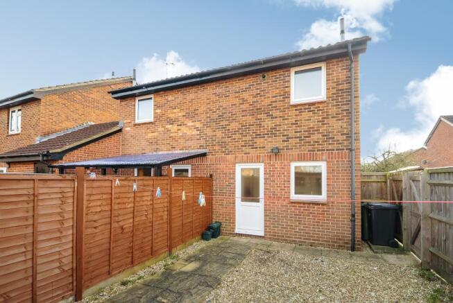 Rear of property