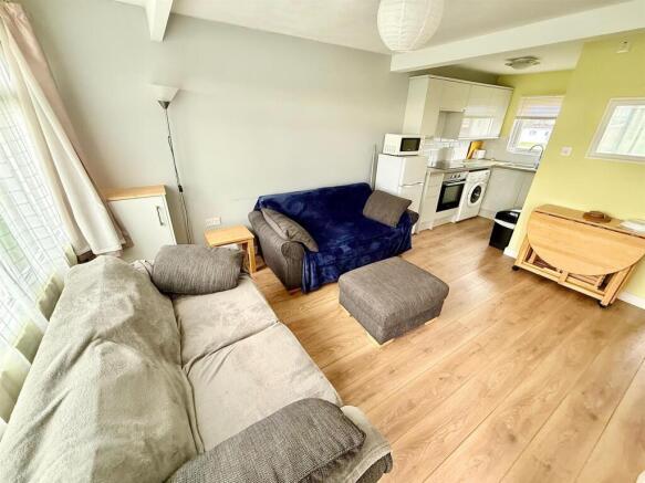 Living room and kitchen