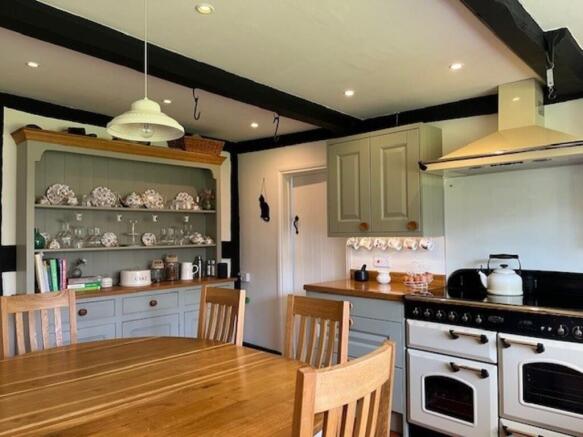 Kitchen with dres...