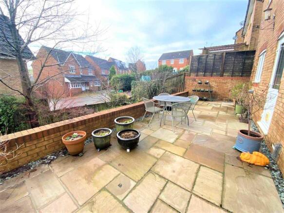 Rear patio area