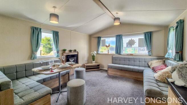 Spacious lounge with wrap-around seating