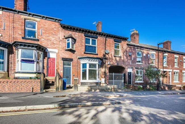 Attractive red-brick terraced frontage on a qui...