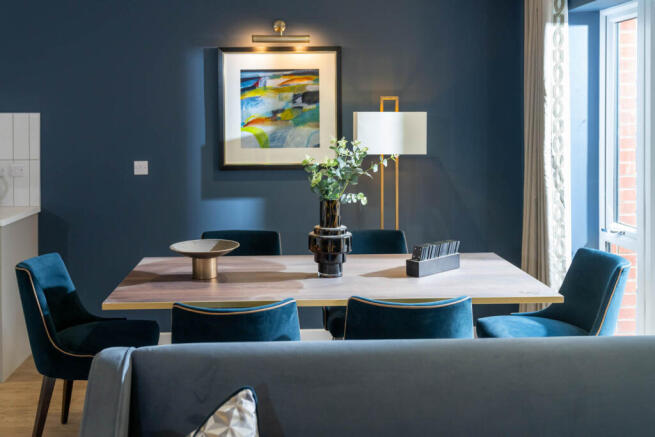 Communal lounge dining area