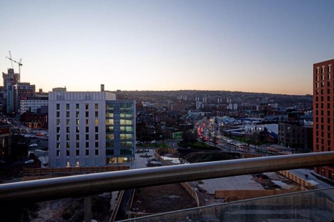 Balcony views at sunset
