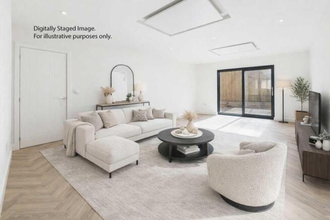 Digitally staged image