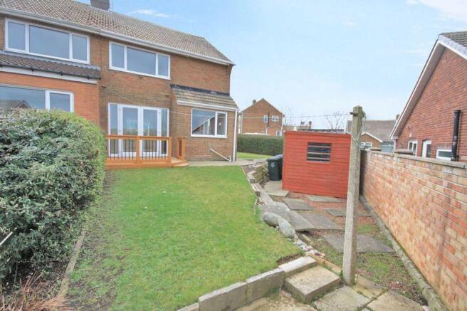 Rear of property