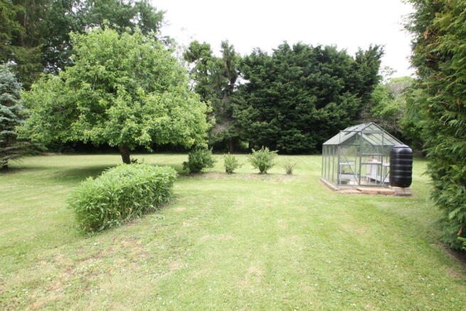 Lawn and greenhouse