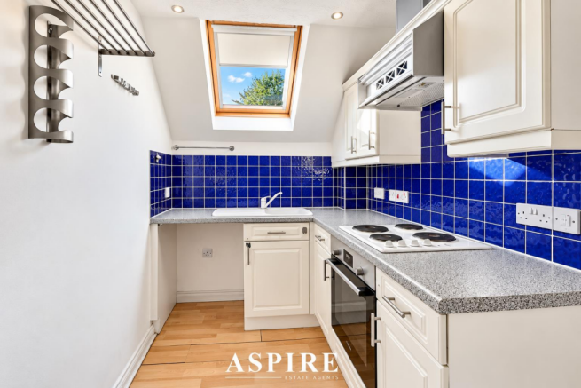 Bright Cobalt Blue Attic Kitchen.png