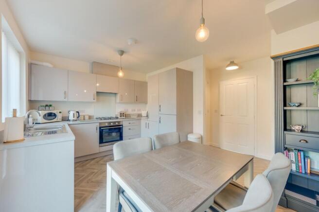 KITCHEN, DINER AND LIVING ROOM