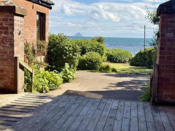 Timber deck courtyard view