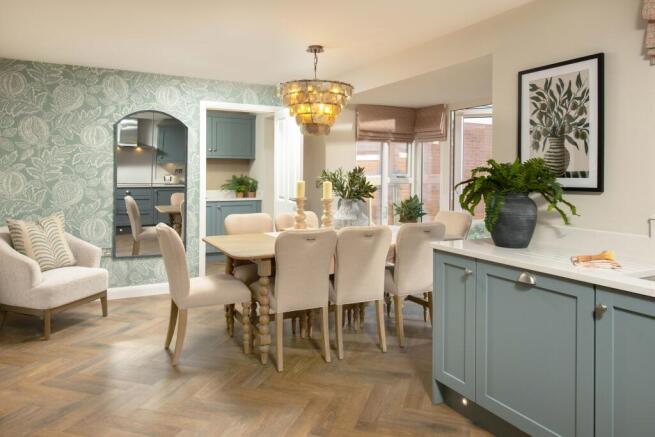 Curborough Fields Culver Show Home Kitchen-Diner