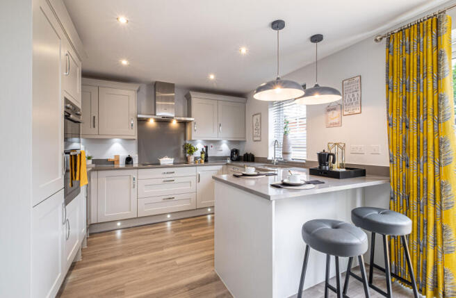 Interior view of the kitchen in our 5 bed Lamberton home