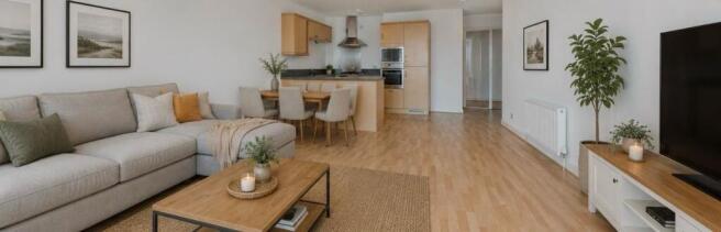Living Room/ Dining Room/ Kitchen