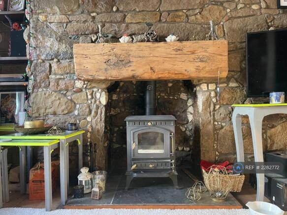 Log Burning Stove In The Living Room