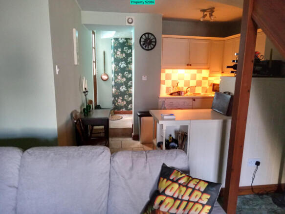 Lounge going into kitchen