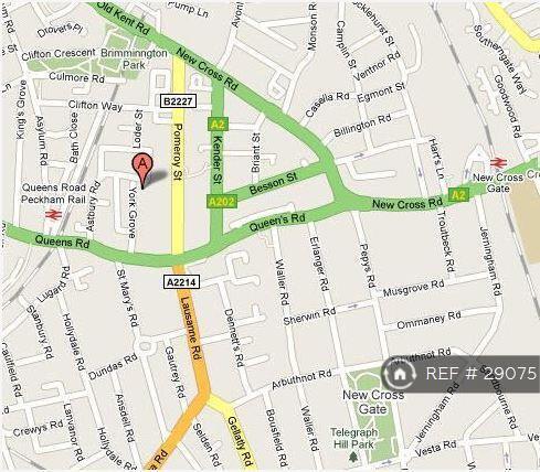 Street Map Only 4 Mins Walk From Queens Rd Peckham