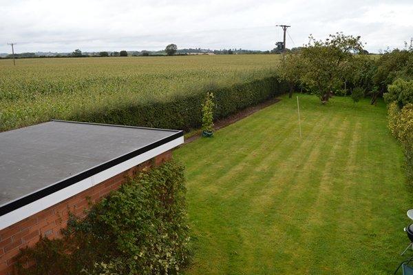 view and rear garden