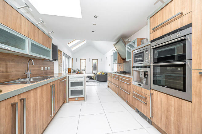 Kitchen with open plan Family Area