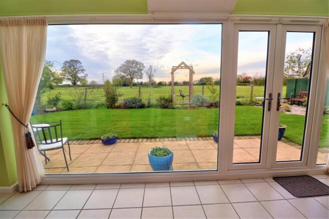 View from Dining Room/Open plan Kitchen