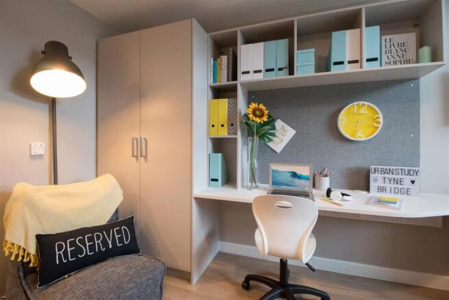 Tyne bridge standard studio desk space and storage