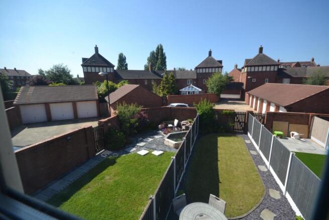 VIEW OF GARDEN FROM FIRST FLOOR