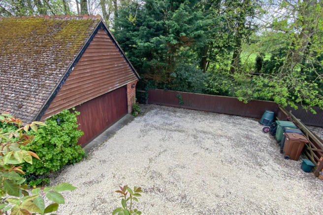 Aerial view of driveway
