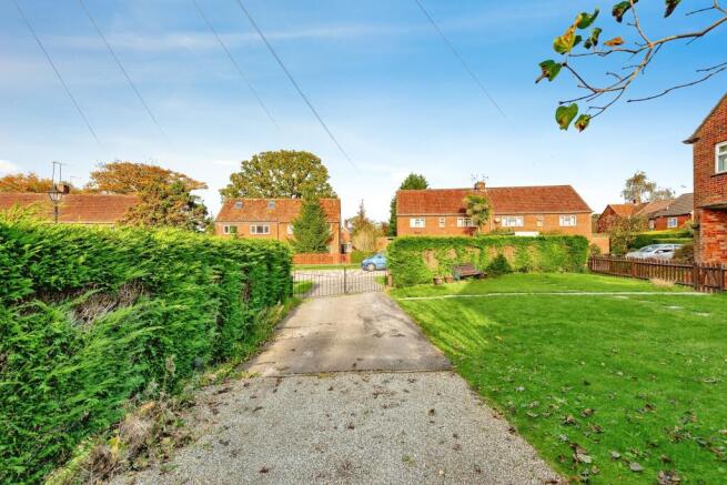 Garden and driveway
