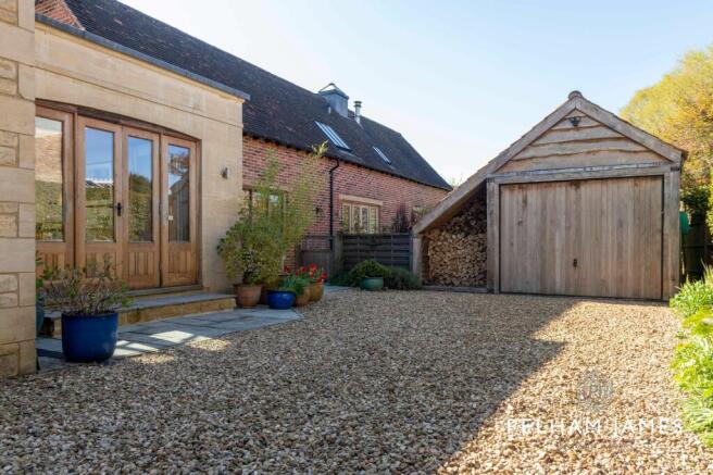 Driveway and Garage, The Thatch, Harringworth