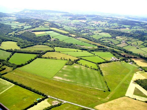 Aerial shot looking south west