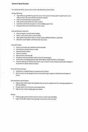 SPECIFICATION SHEET