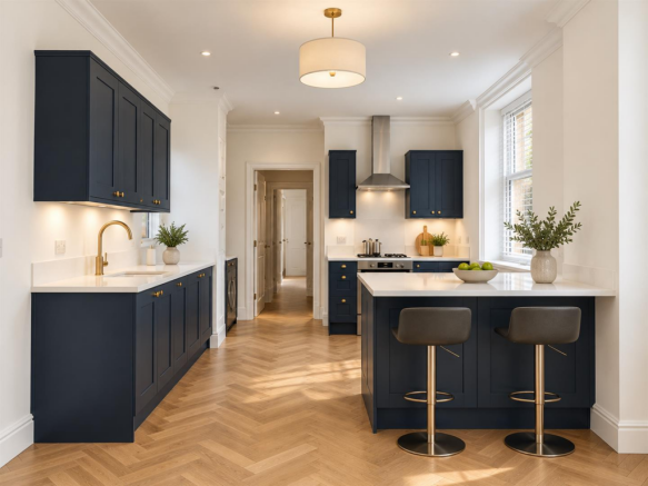 Sunlit Navy Shaker Kitchen with Brass Accents.png