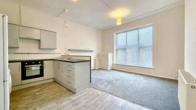 Open plan kitchen/living room
