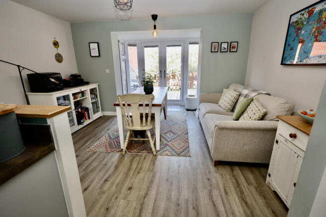 Living room overlooking the rear garden