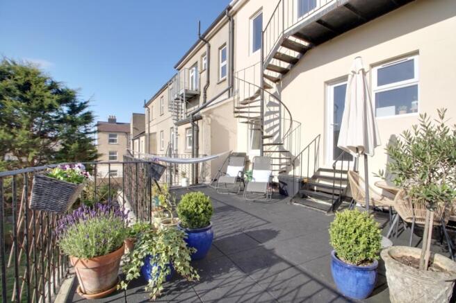 Host that gathering on this beautiful terrace  