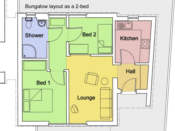 2 Bed Floorplan