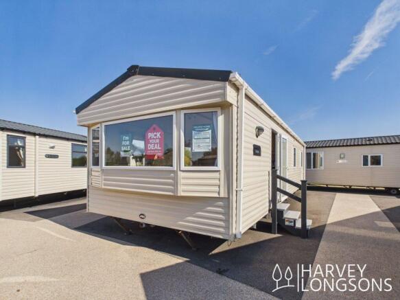 ABI Trieste static caravan exterior at holiday par