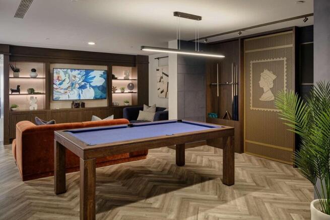 The residents' only lounge is the perfect space to work or socialise