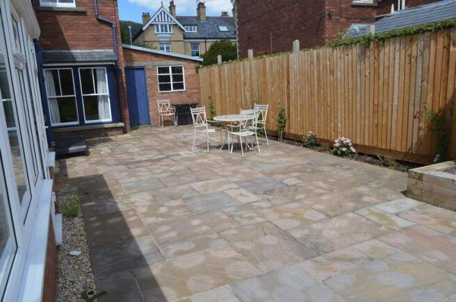 Paved patio area