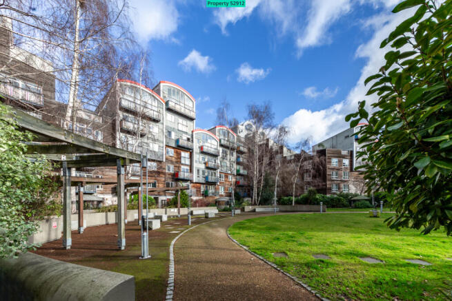 Peaceful green space for residents